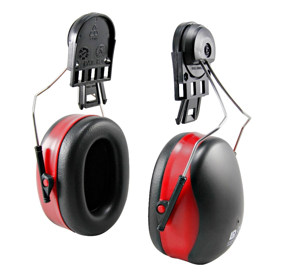 EP167D插件式防護耳罩(紅)